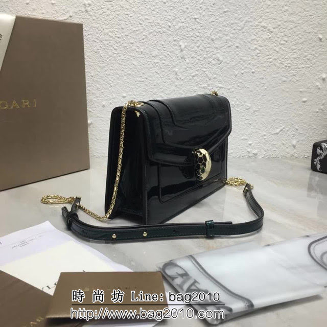 BVLGARI寶格麗 漆皮系列 時尚百搭 單層單鏈 單肩斜挎包 39174 FYD1380